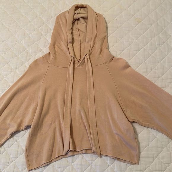 NWOT RARE “Are You Am I” Light Pink/Peach Cropped Hoodie Size XS - Picture 7 of 17